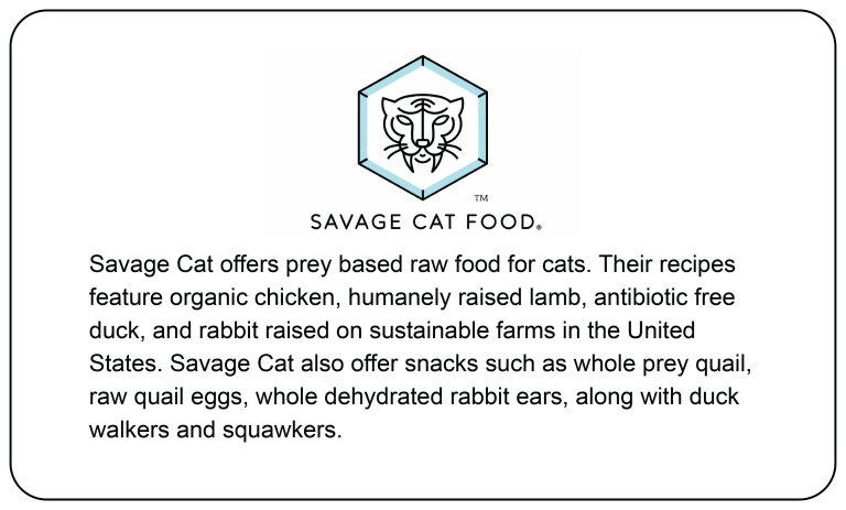 Brand Partners Section Image - Savage Cat Food